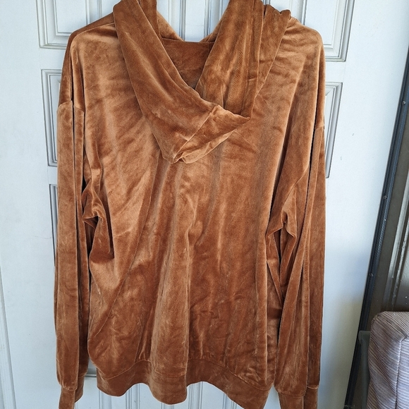 NovaMen Hoodie SzXXL Rust Long Sleeves Kangaroo Pocket Poly/Span Banded Cuff/Hem - Picture 2 of 9